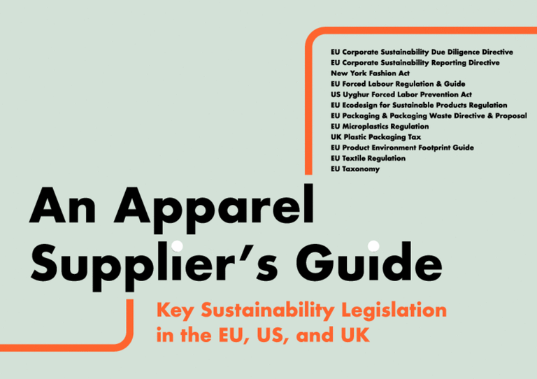 An Apparel Supplier’s Guide to Sustainability Legislation (2023)